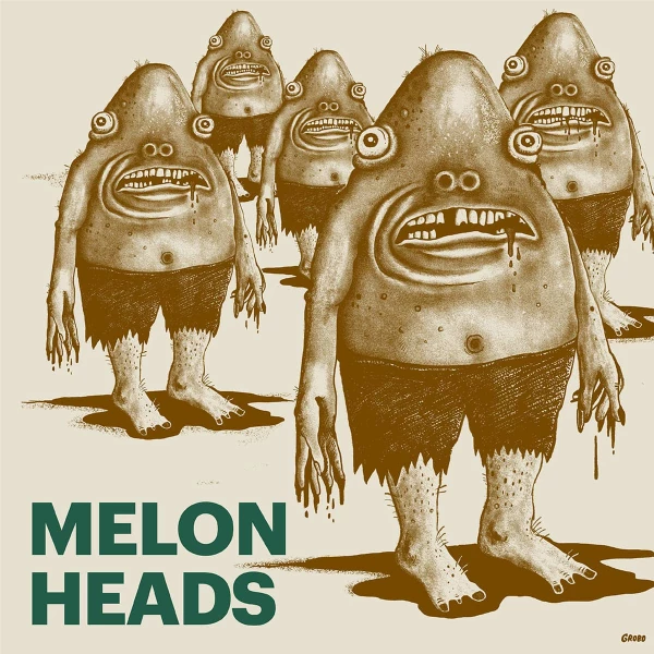 Illustration of Melon Heads, ugly monsters who are drooling. Illustration by Tyler Grobowsky, Fantasy, Whimsical, Figurative, 